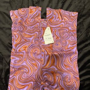 Zara patterned flare pants
